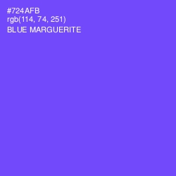 #724AFB - Blue Marguerite Color Image